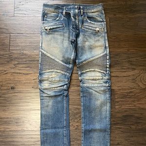 Balmain biker jeans